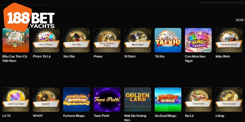 Game đổi thưởng 188BET
